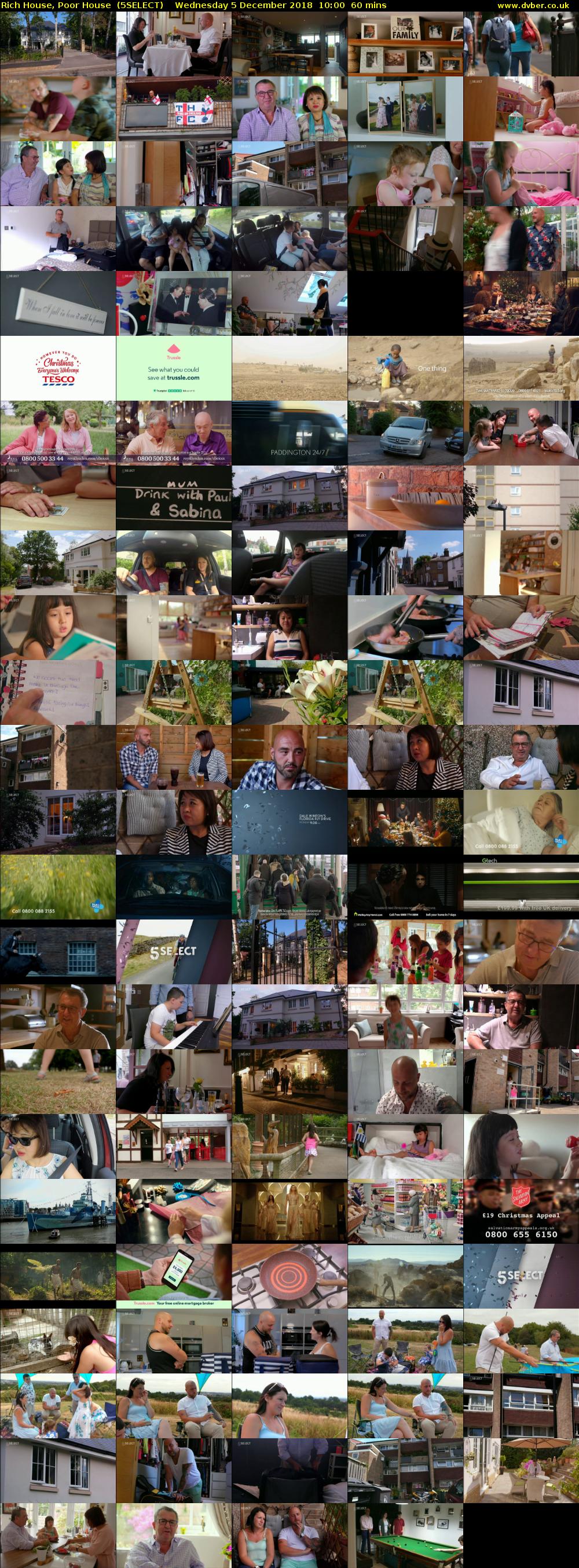 Rich House, Poor House  (5SELECT) Wednesday 5 December 2018 10:00 - 11:00