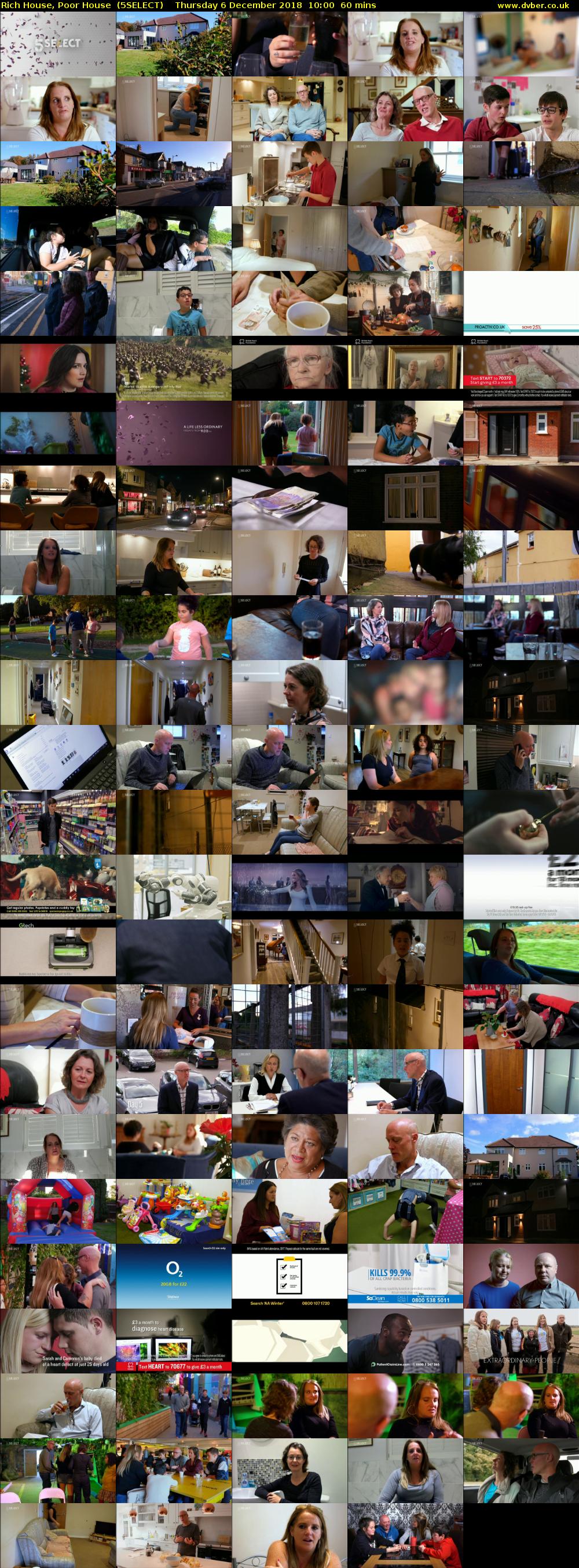 Rich House, Poor House  (5SELECT) Thursday 6 December 2018 10:00 - 11:00