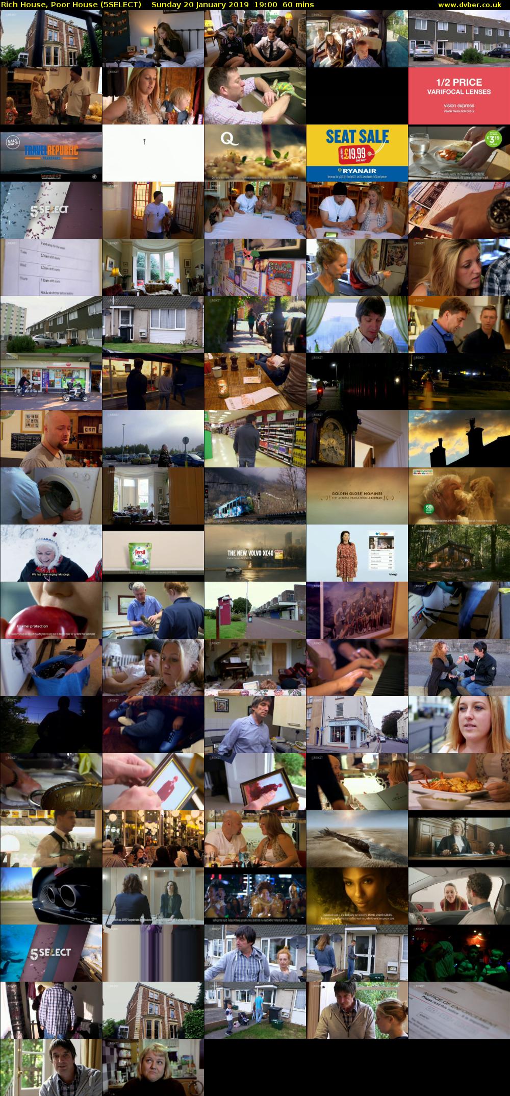 Rich House, Poor House (5SELECT) Sunday 20 January 2019 19:00 - 20:00