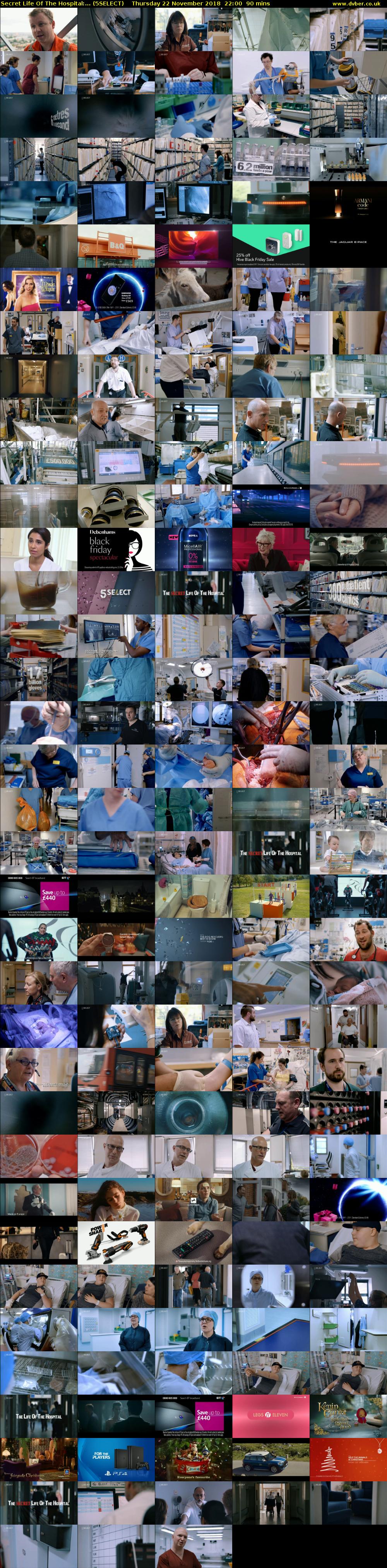 Secret Life Of The Hospital:... (5SELECT) Thursday 22 November 2018 22:00 - 23:30