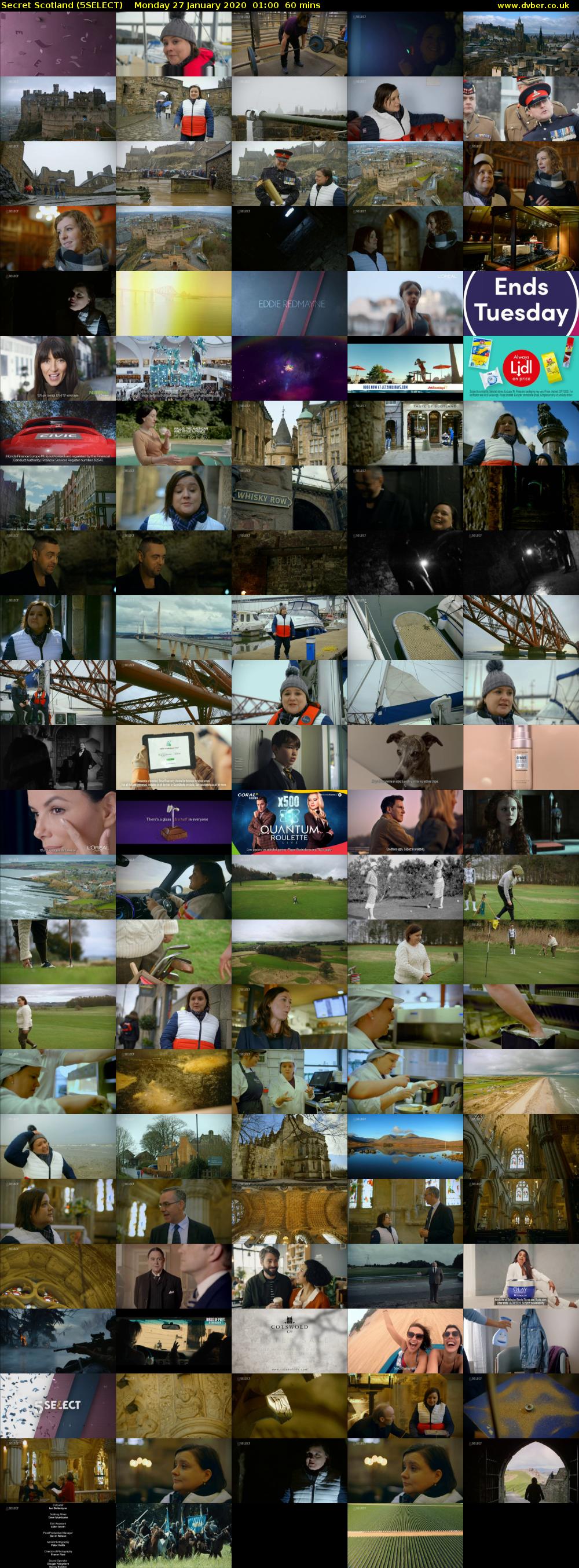 Secret Scotland (5SELECT) Monday 27 January 2020 01:00 - 02:00