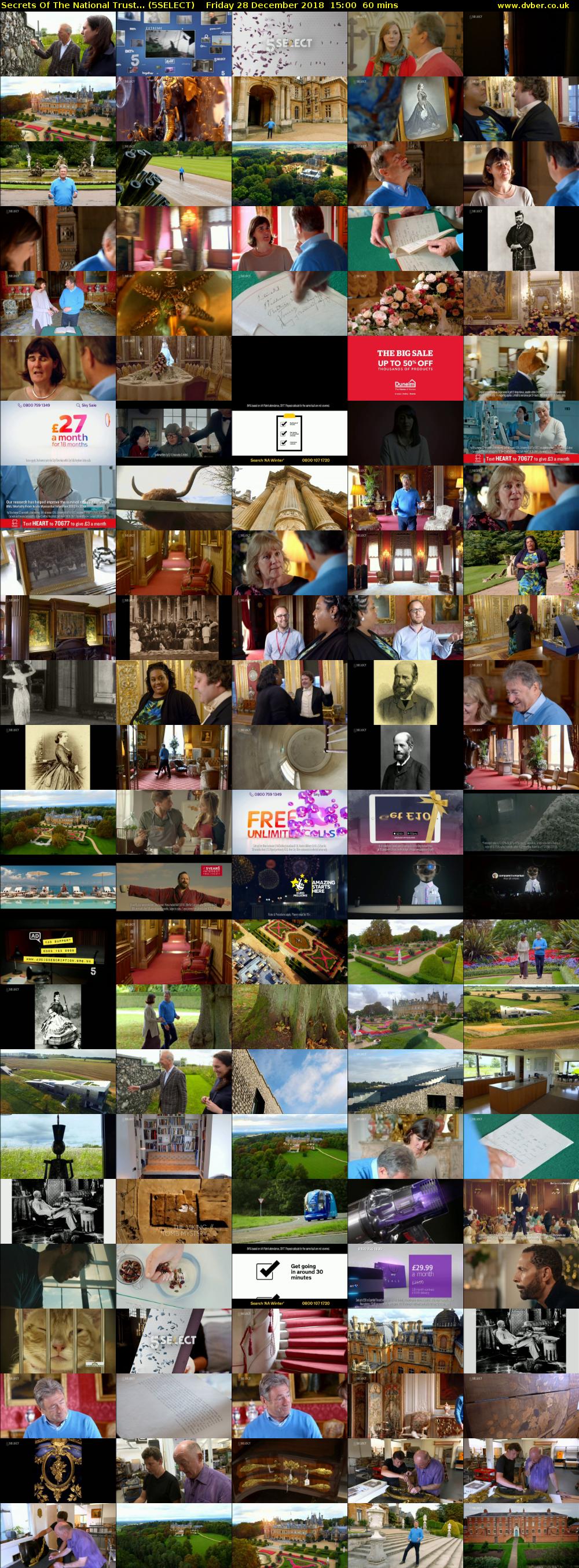 Secrets Of The National Trust... (5SELECT) Friday 28 December 2018 15:00 - 16:00