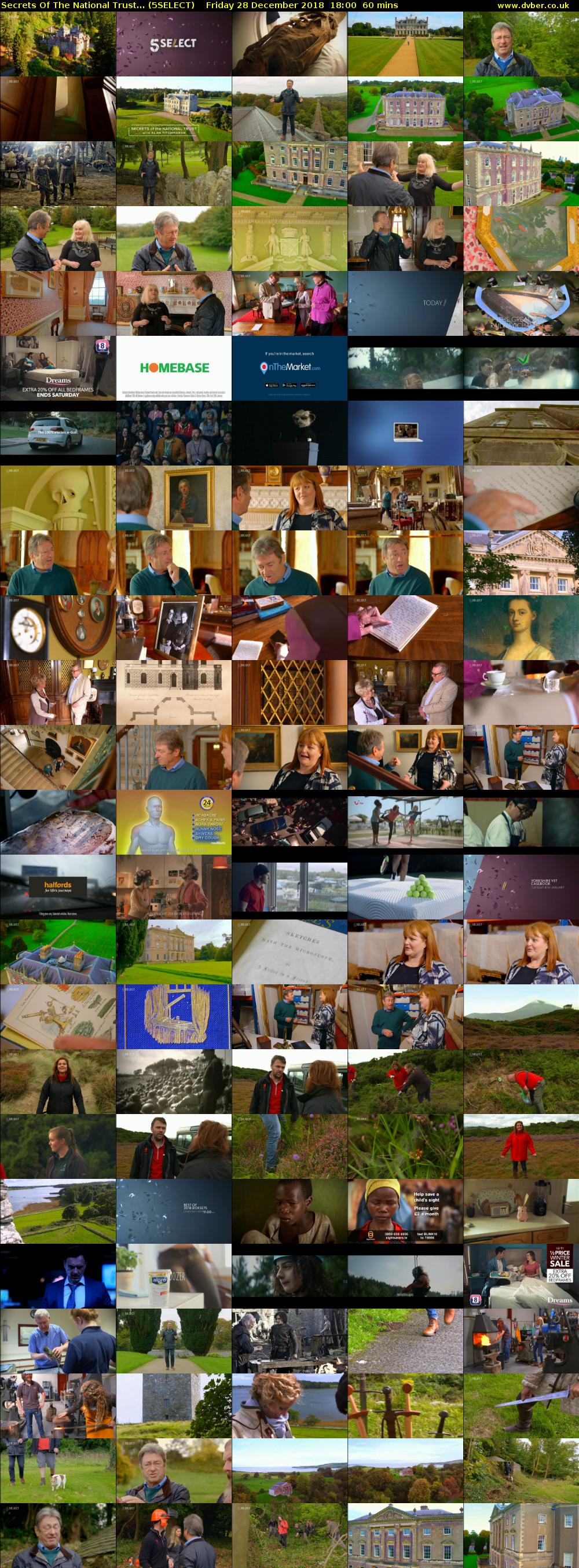 Secrets Of The National Trust... (5SELECT) Friday 28 December 2018 18:00 - 19:00