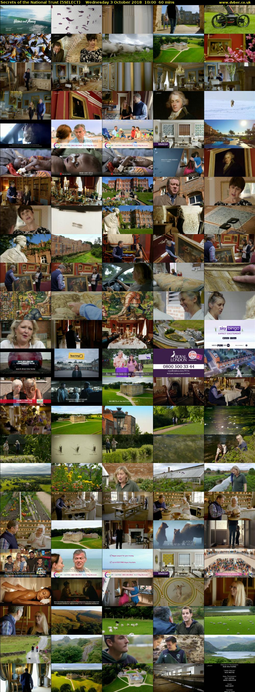 Secrets of the National Trust (5SELECT) Wednesday 3 October 2018 10:00 - 11:00