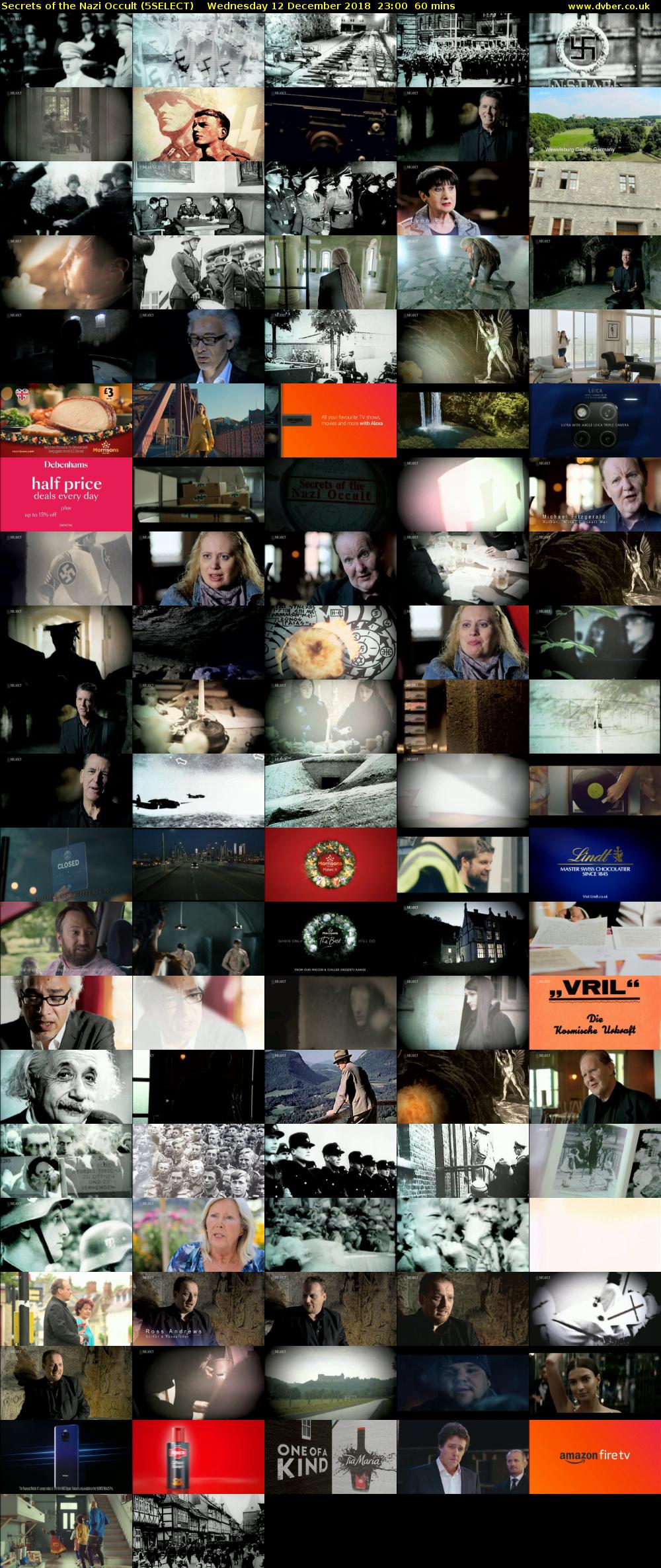 Secrets of the Nazi Occult (5SELECT) Wednesday 12 December 2018 23:00 - 00:00