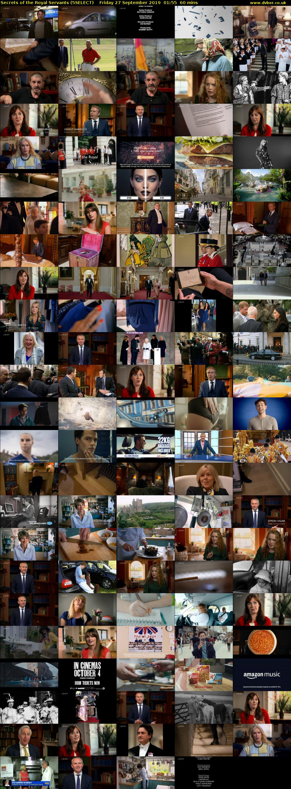 Secrets of the Royal Servants (5SELECT) Friday 27 September 2019 01:55 - 02:55