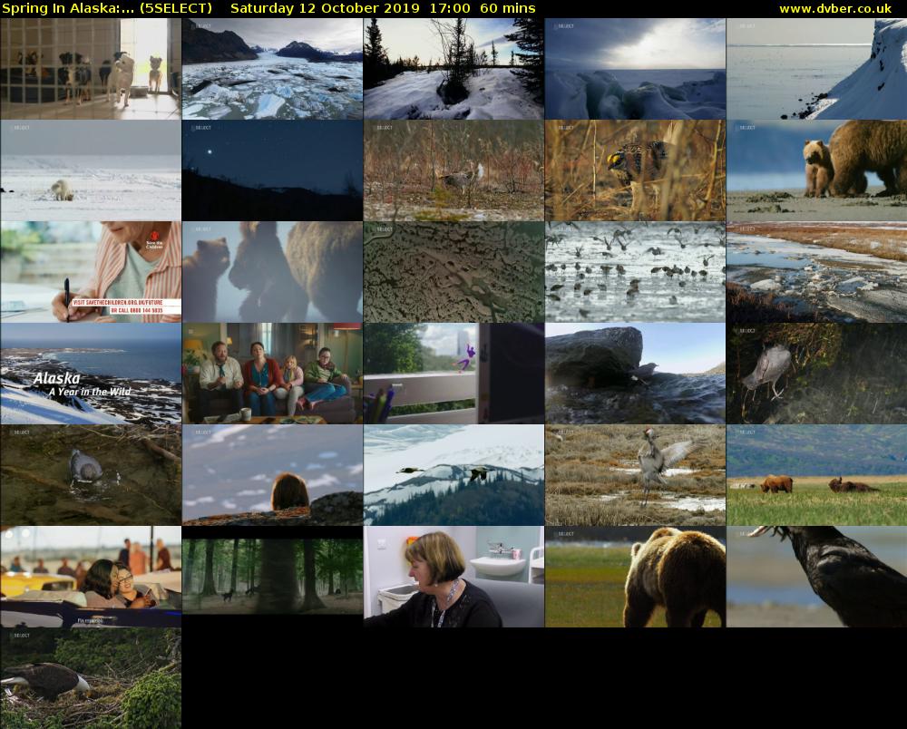 Spring In Alaska:... (5SELECT) Saturday 12 October 2019 17:00 - 18:00