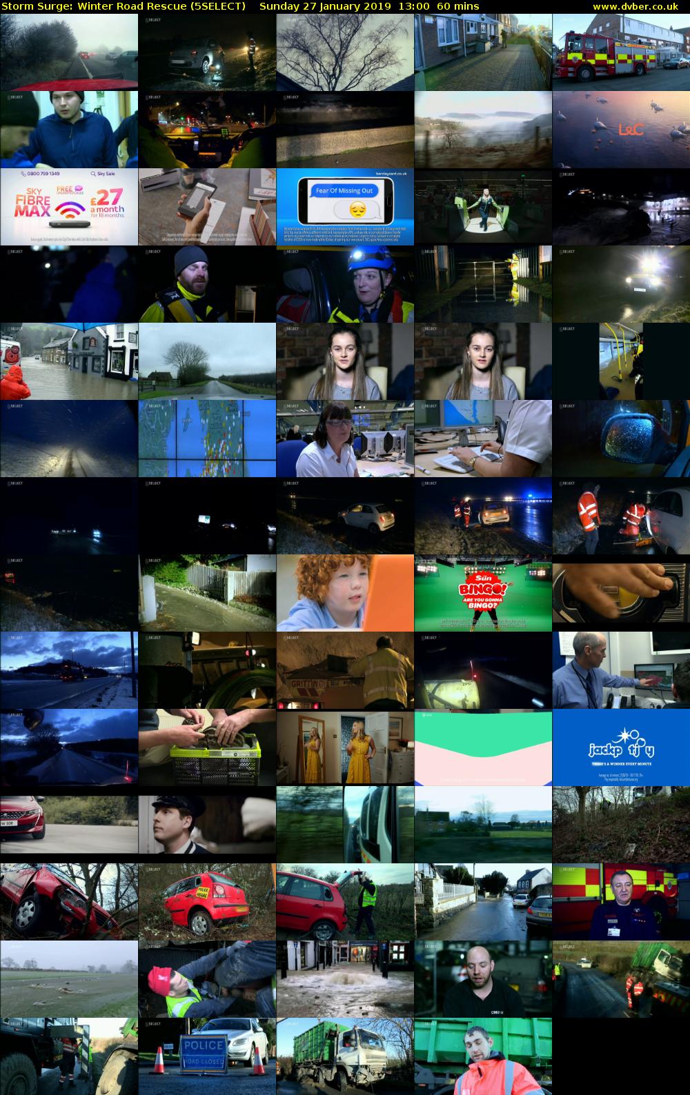 Storm Surge: Winter Road Rescue (5SELECT) Sunday 27 January 2019 13:00 - 14:00