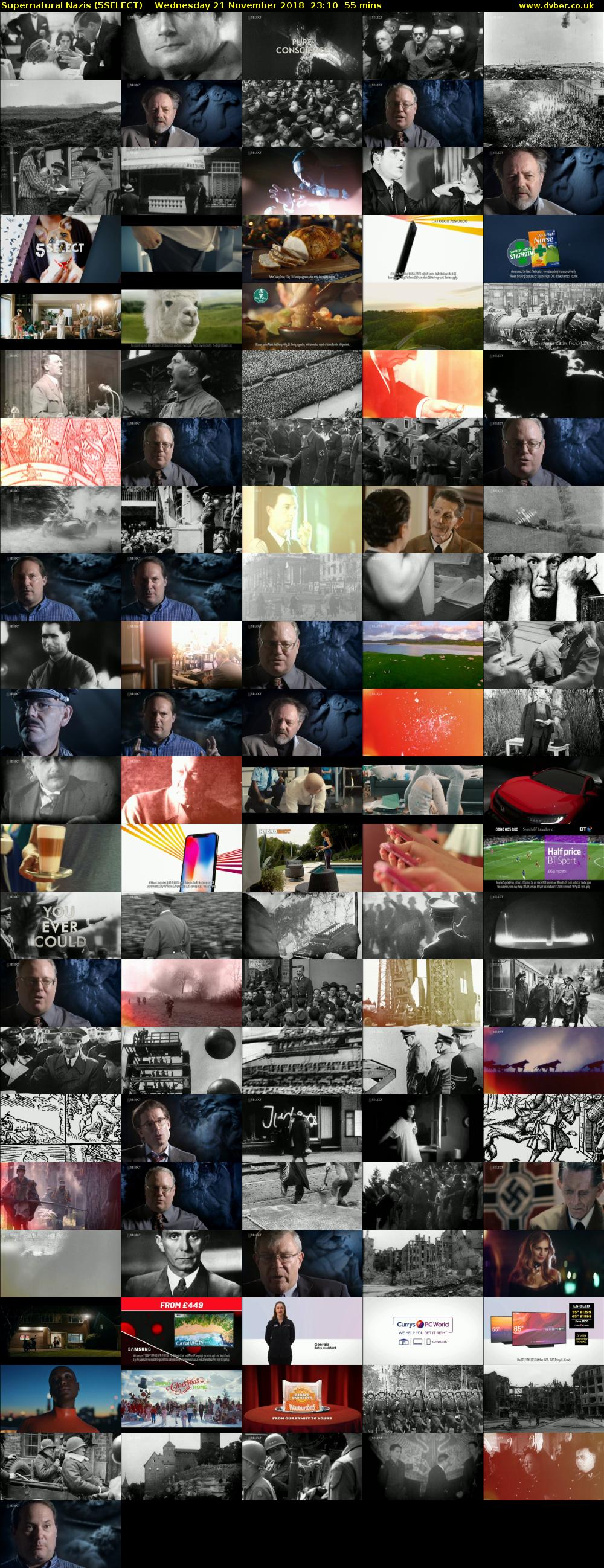 Supernatural Nazis (5SELECT) Wednesday 21 November 2018 23:10 - 00:05