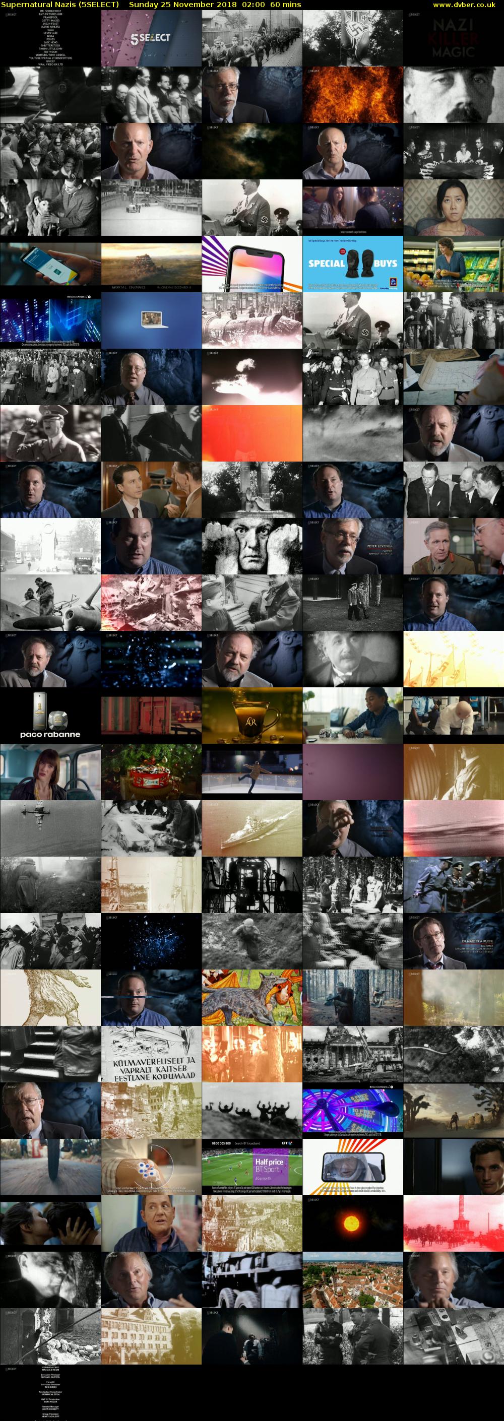 Supernatural Nazis (5SELECT) Sunday 25 November 2018 02:00 - 03:00