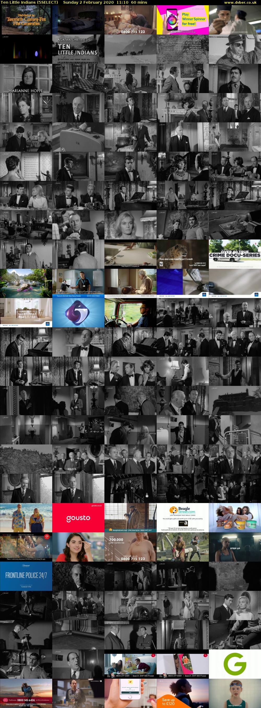 Ten Little Indians (5SELECT) Sunday 2 February 2020 11:10 - 12:10