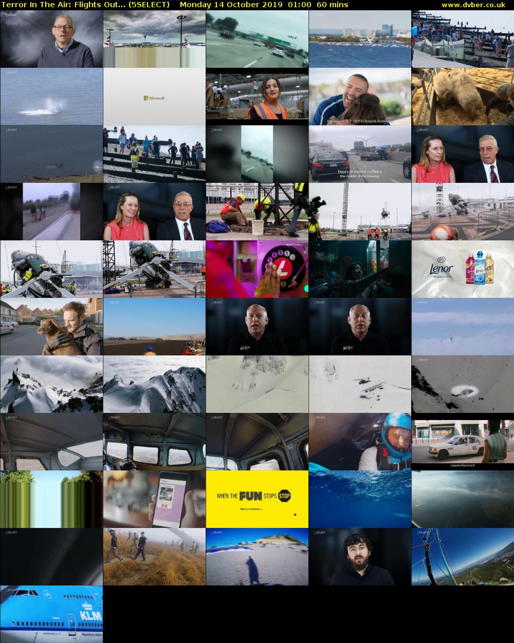 Terror In The Air: Flights Out... (5SELECT) Monday 14 October 2019 01:00 - 02:00
