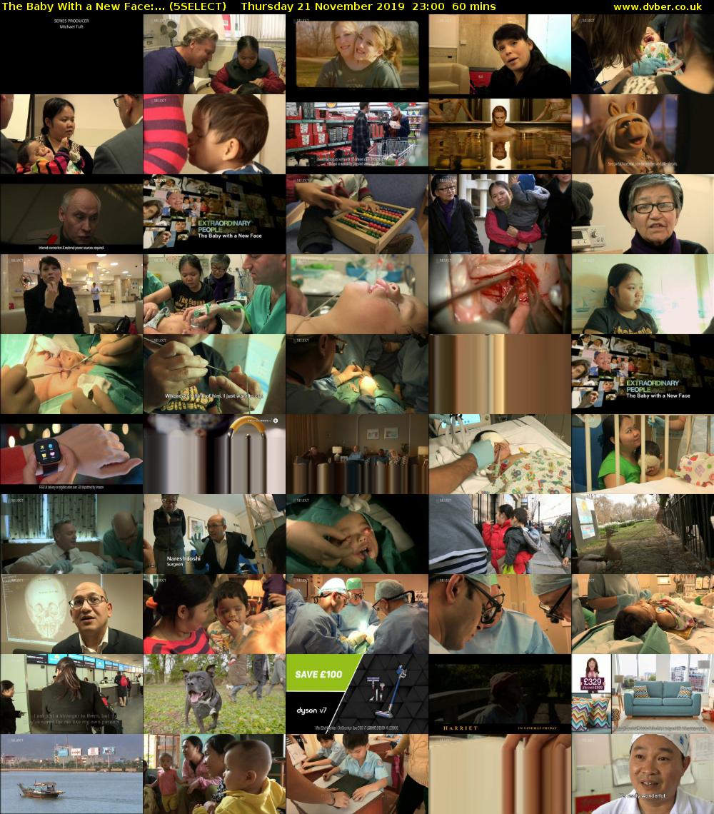 The Baby With a New Face:... (5SELECT) Thursday 21 November 2019 23:00 - 00:00
