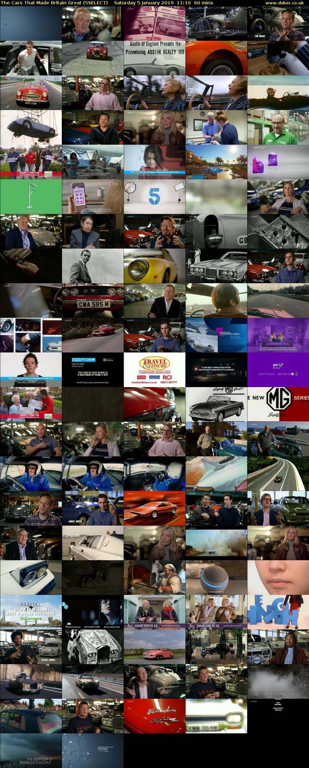 The Cars That Made Britain Great (5SELECT) Saturday 5 January 2019 11:10 - 12:10