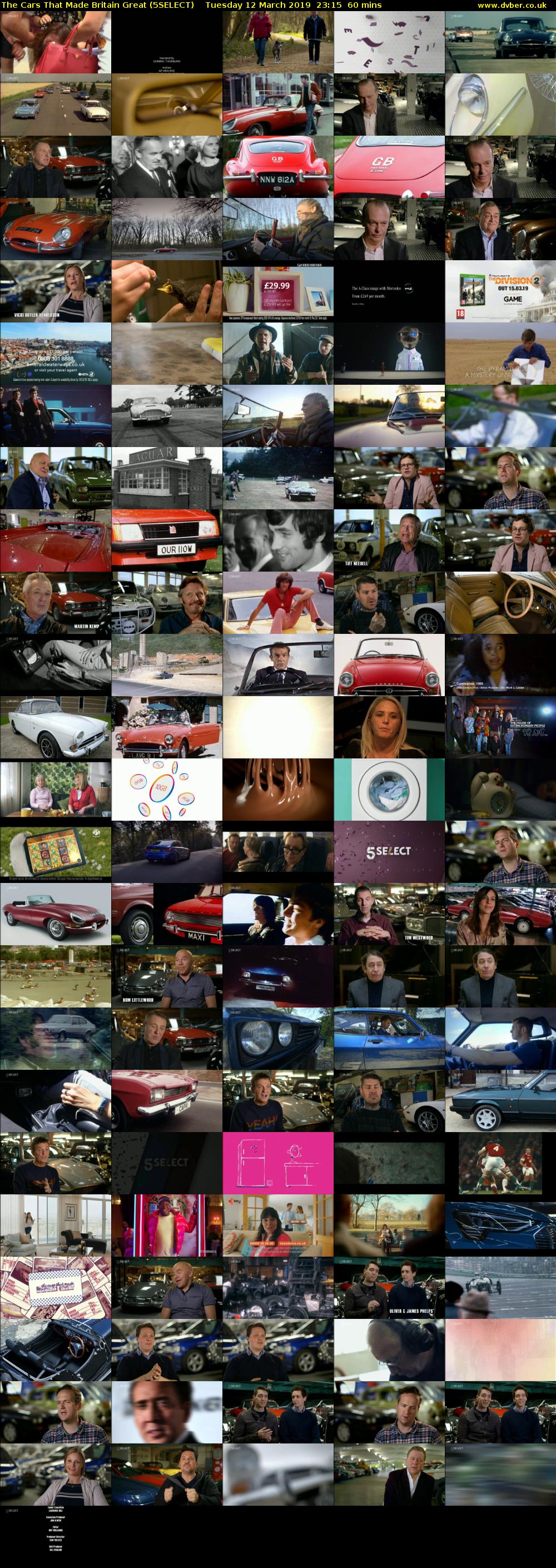 The Cars That Made Britain Great (5SELECT) Tuesday 12 March 2019 23:15 - 00:15