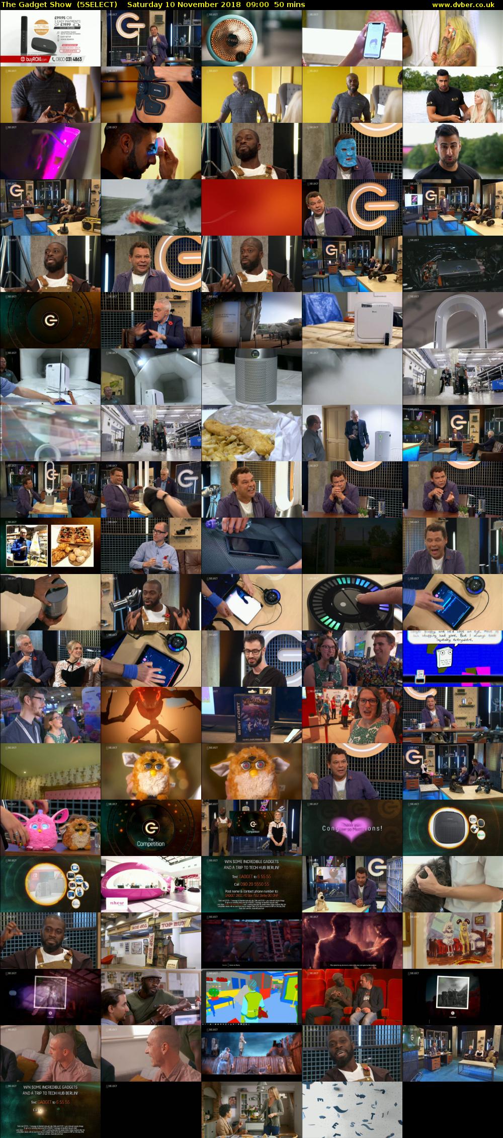 The Gadget Show  (5SELECT) Saturday 10 November 2018 09:00 - 09:50