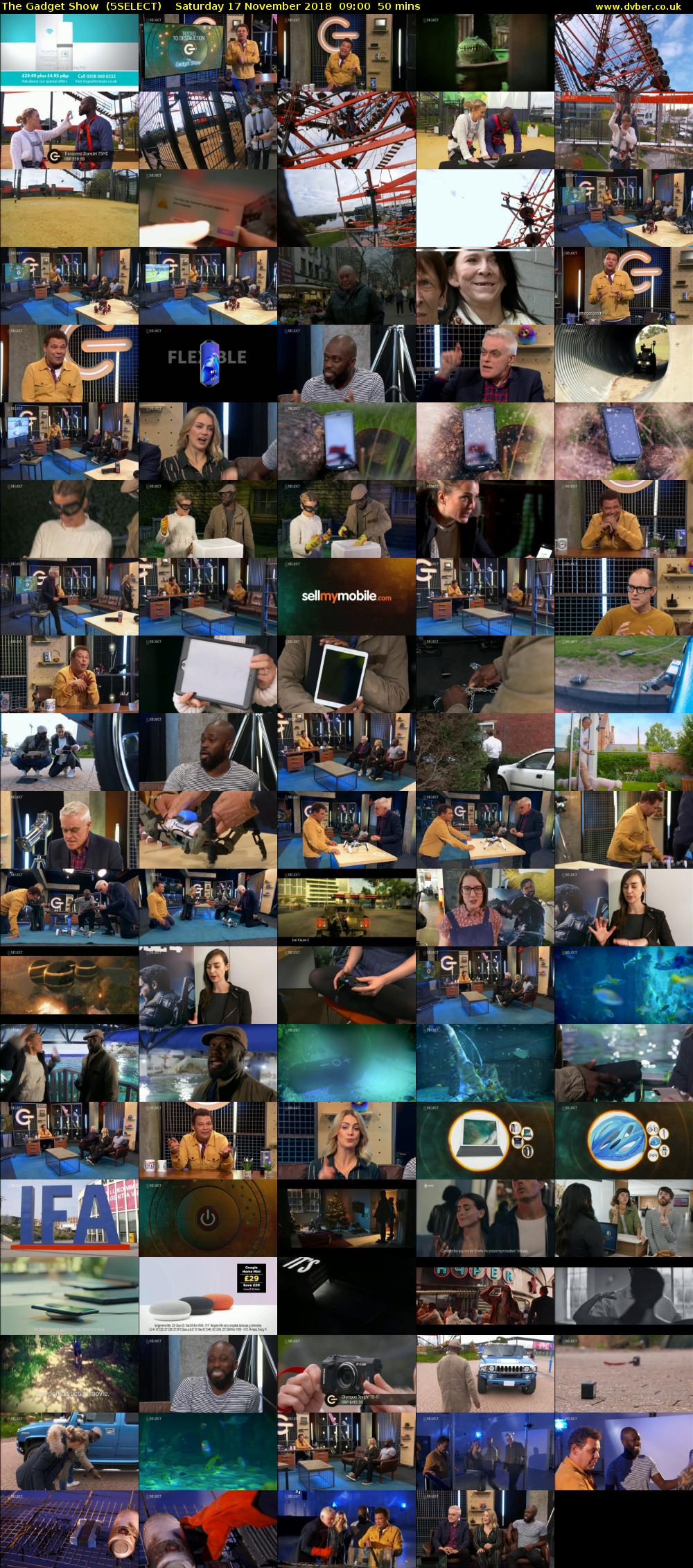 The Gadget Show  (5SELECT) Saturday 17 November 2018 09:00 - 09:50