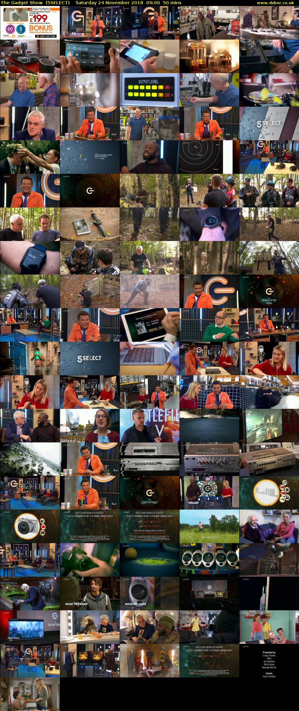 The Gadget Show  (5SELECT) Saturday 24 November 2018 09:00 - 09:50