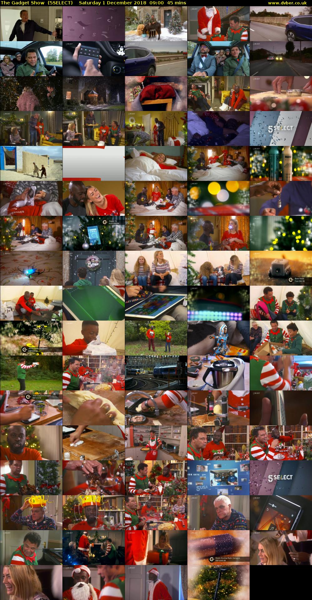 The Gadget Show  (5SELECT) Saturday 1 December 2018 09:00 - 09:45