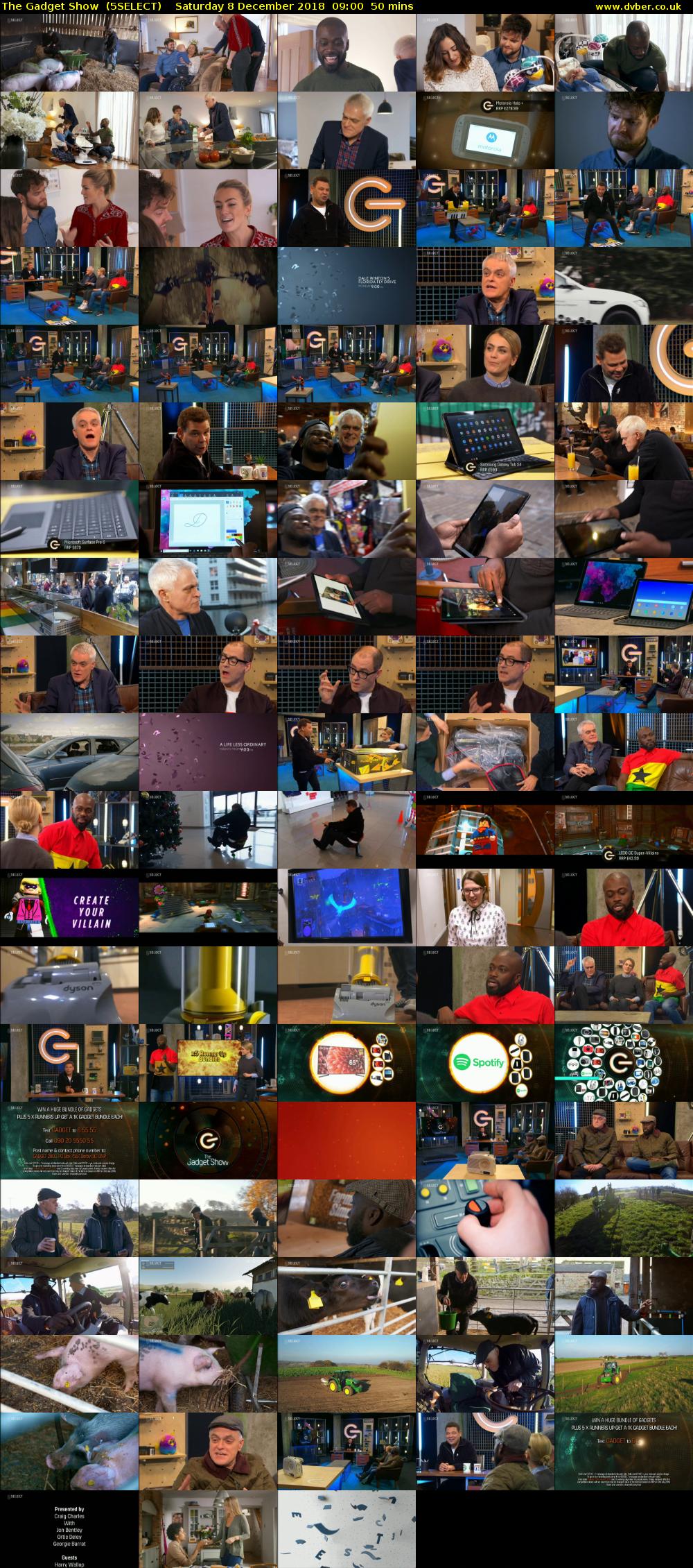 The Gadget Show  (5SELECT) Saturday 8 December 2018 09:00 - 09:50