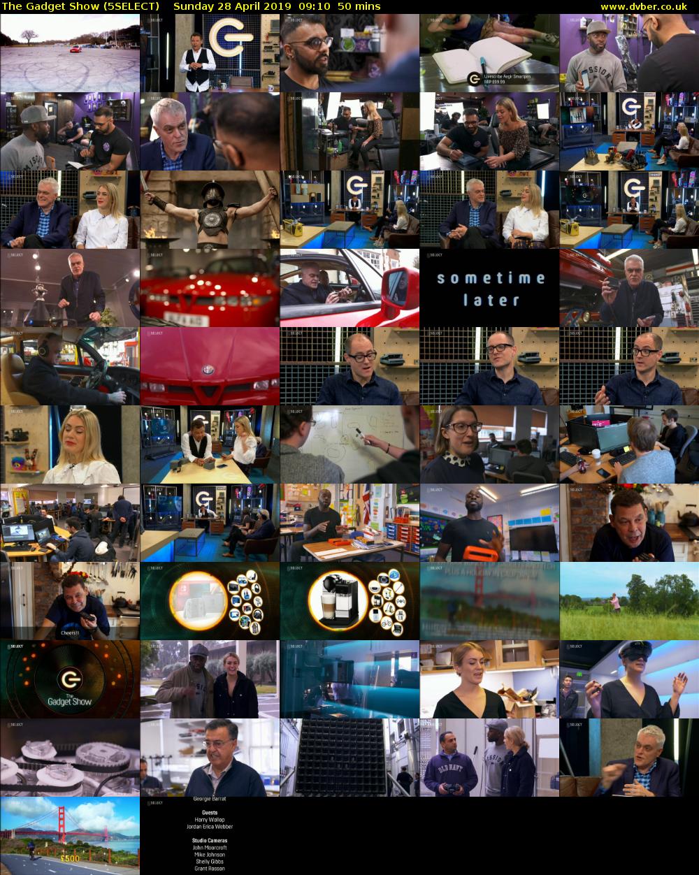 The Gadget Show (5SELECT) Sunday 28 April 2019 09:10 - 10:00