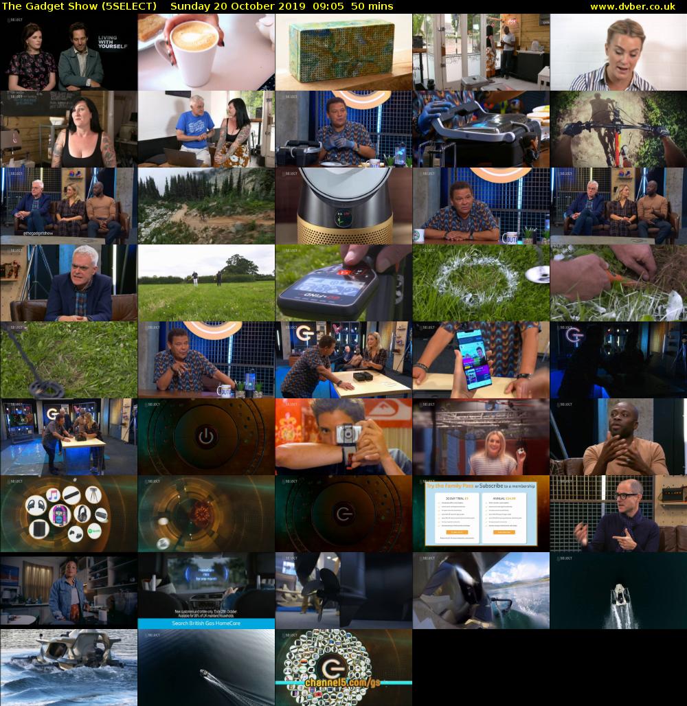 The Gadget Show (5SELECT) Sunday 20 October 2019 09:05 - 09:55
