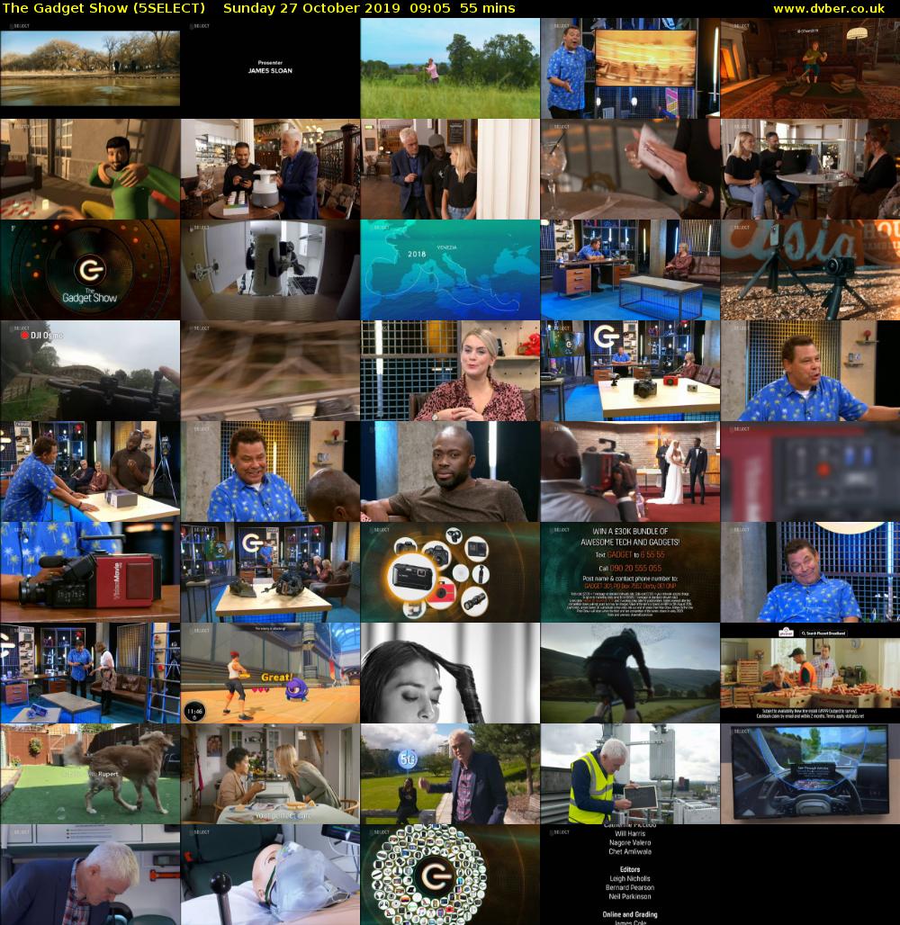 The Gadget Show (5SELECT) Sunday 27 October 2019 09:05 - 10:00