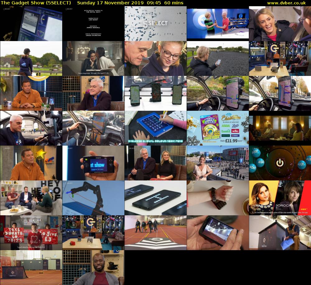 The Gadget Show (5SELECT) Sunday 17 November 2019 09:45 - 10:45