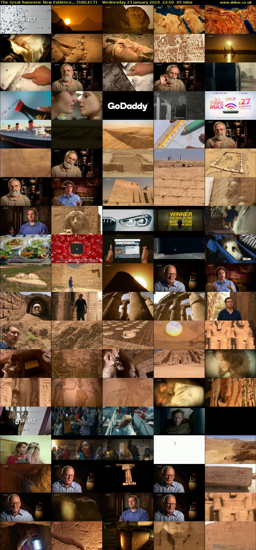 The Great Rameses: New Evidence... (5SELECT) Wednesday 23 January 2019 22:00 - 23:05