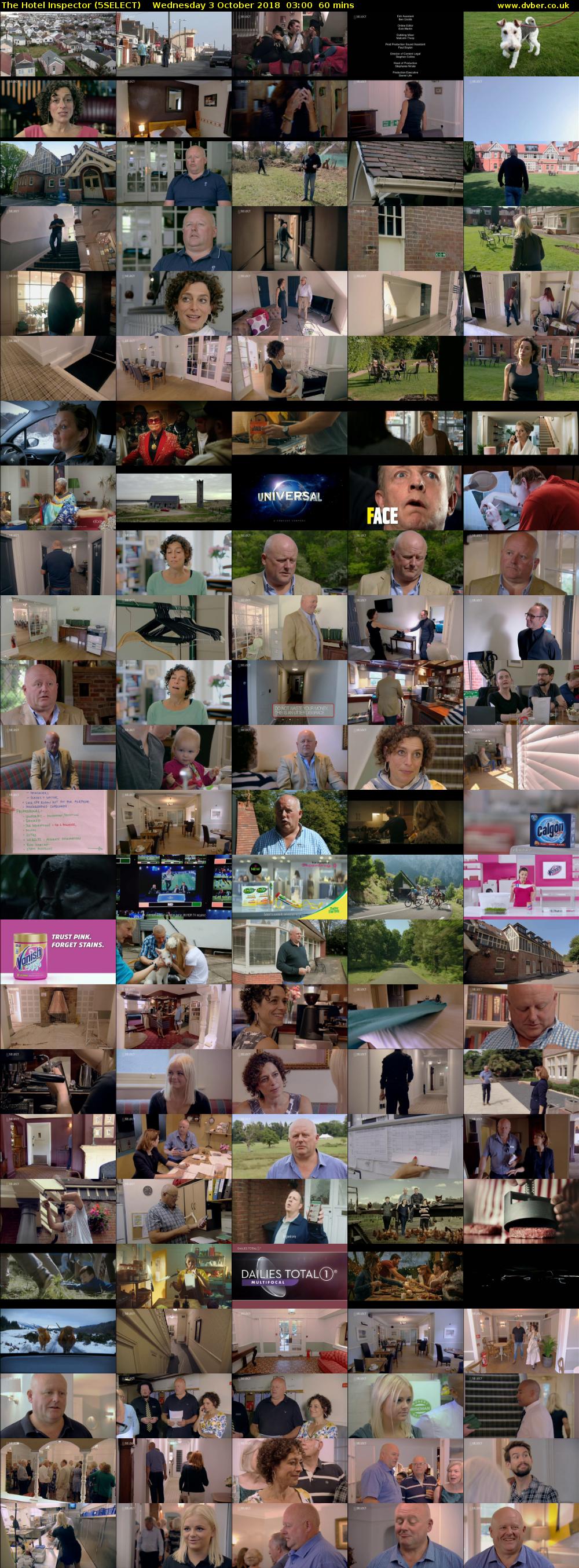 The Hotel Inspector (5SELECT) Wednesday 3 October 2018 03:00 - 04:00