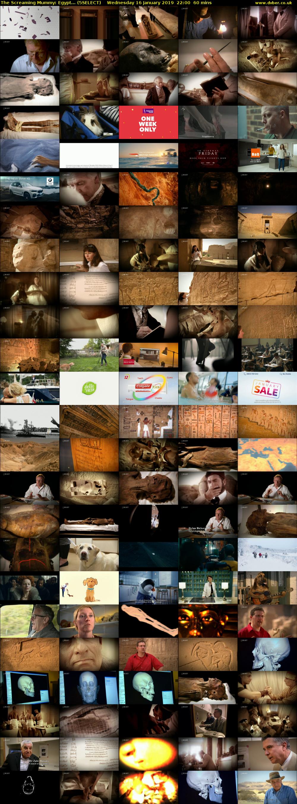 The Screaming Mummy: Egypt... (5SELECT) Wednesday 16 January 2019 22:00 - 23:00