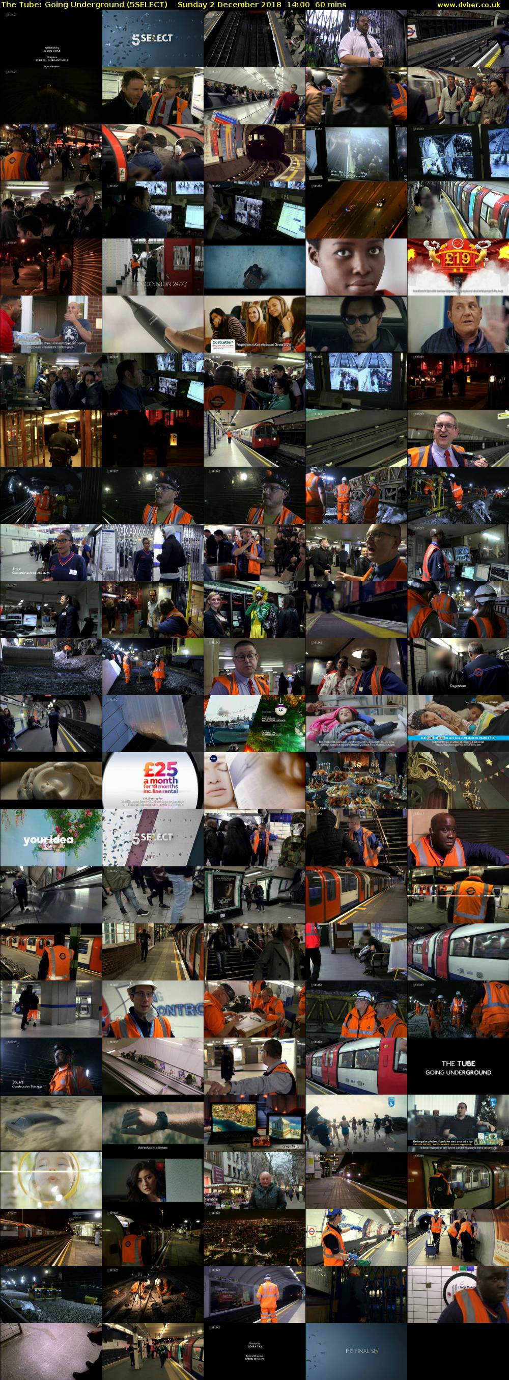 The Tube: Going Underground (5SELECT) Sunday 2 December 2018 14:00 - 15:00