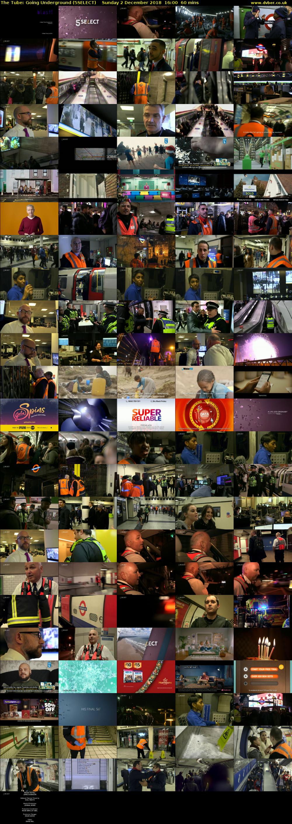 The Tube: Going Underground (5SELECT) Sunday 2 December 2018 16:00 - 17:00