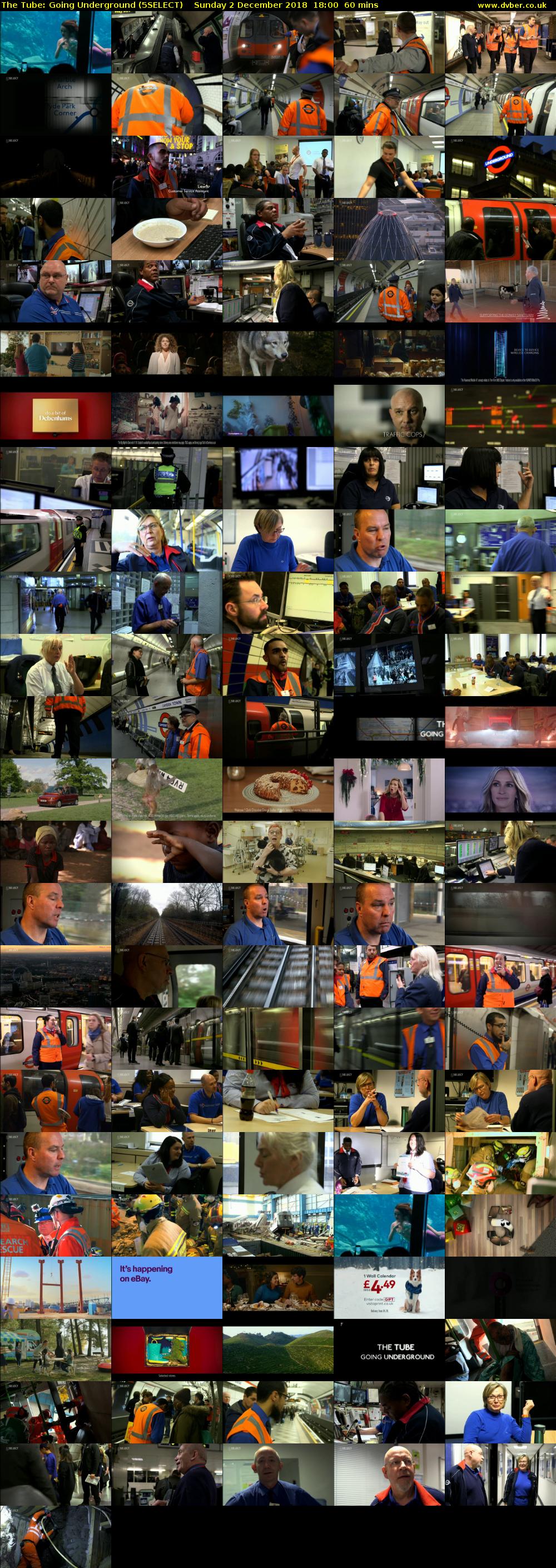 The Tube: Going Underground (5SELECT) Sunday 2 December 2018 18:00 - 19:00