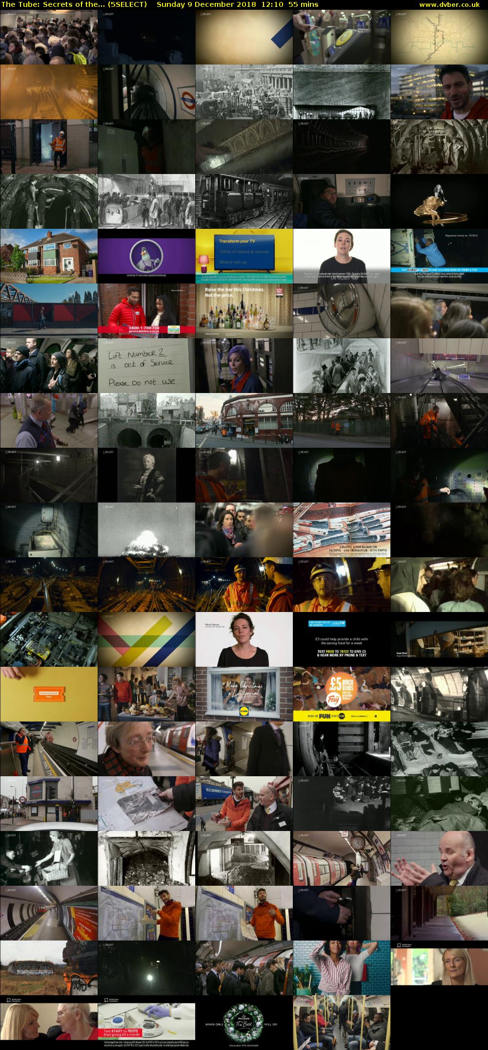 The Tube: Secrets of the... (5SELECT) Sunday 9 December 2018 12:10 - 13:05