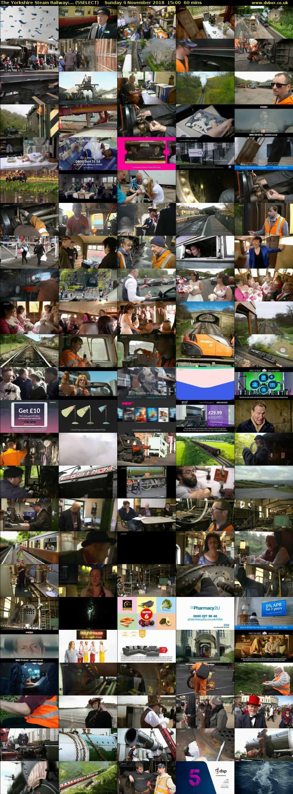 The Yorkshire Steam Railway:... (5SELECT) Sunday 4 November 2018 15:00 - 16:00