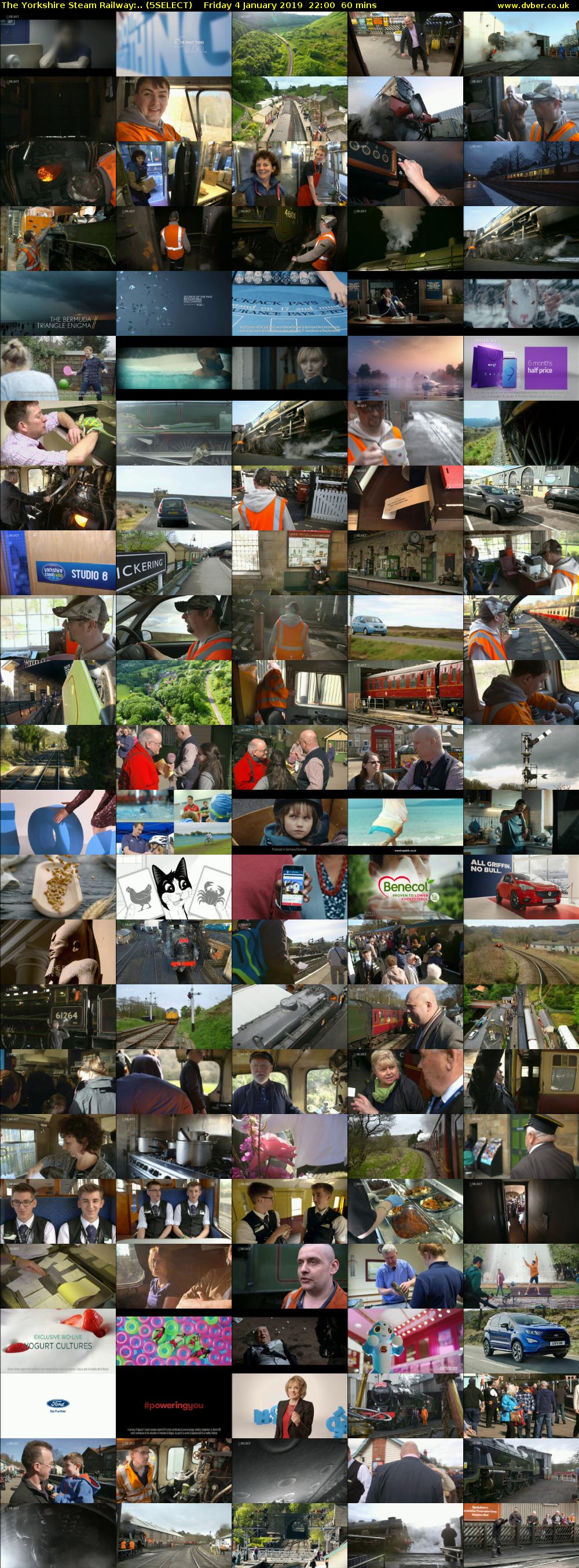 The Yorkshire Steam Railway:.. (5SELECT) Friday 4 January 2019 22:00 - 23:00