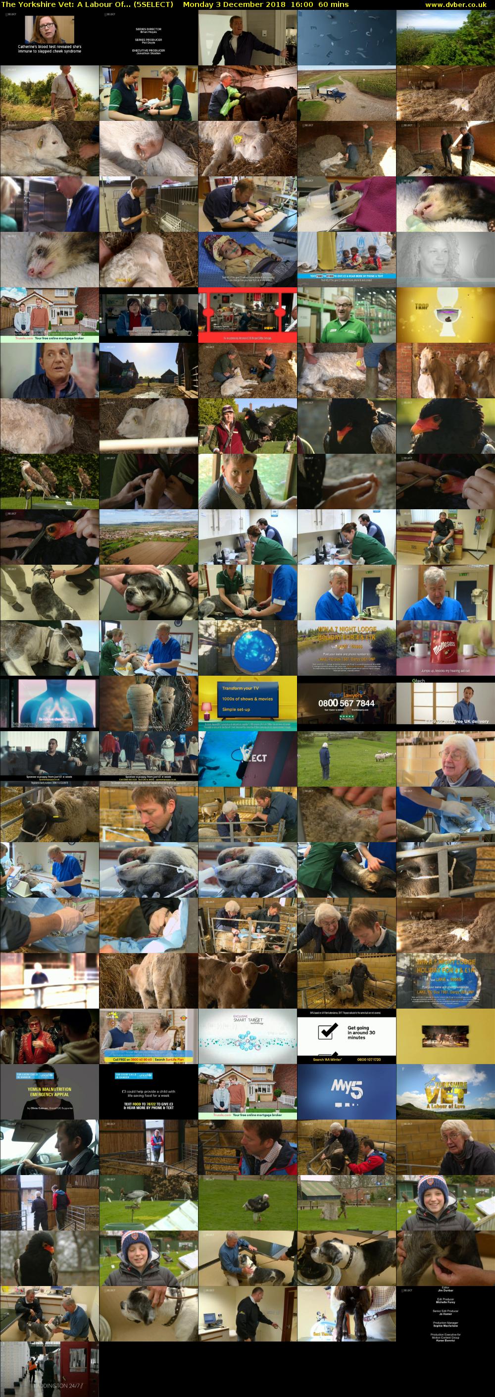 The Yorkshire Vet: A Labour Of... (5SELECT) Monday 3 December 2018 16:00 - 17:00