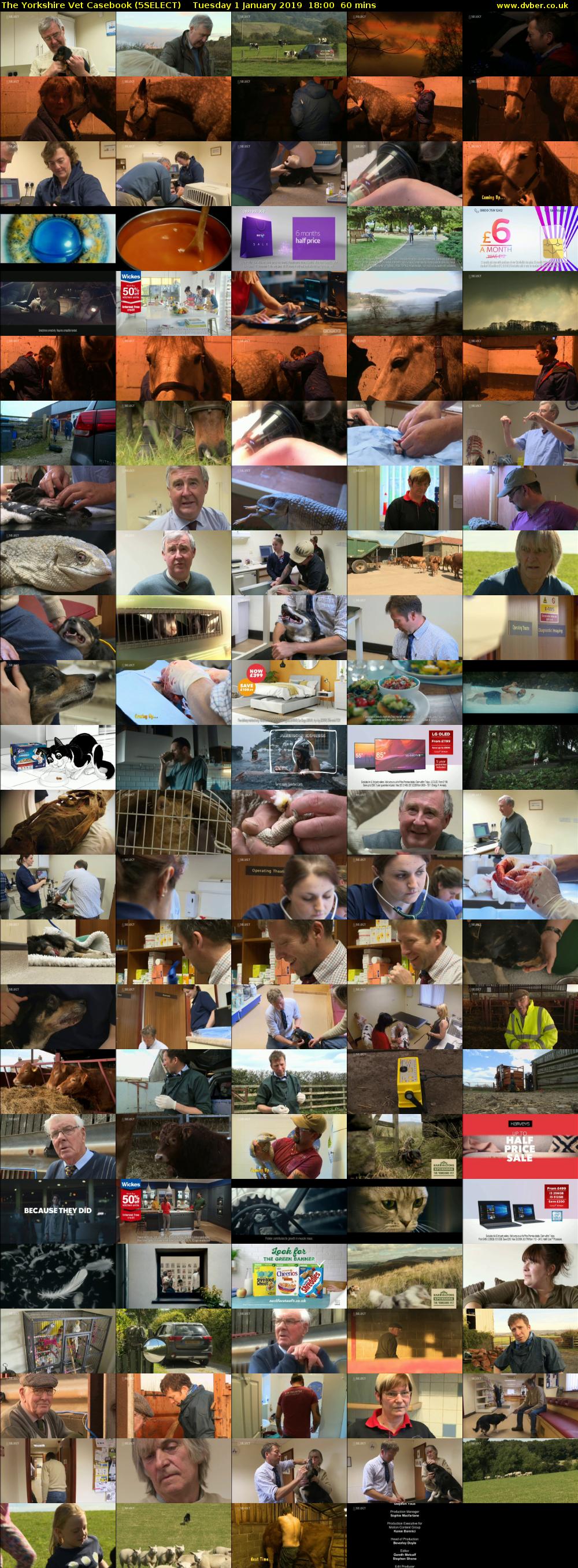 The Yorkshire Vet Casebook (5SELECT) Tuesday 1 January 2019 18:00 - 19:00