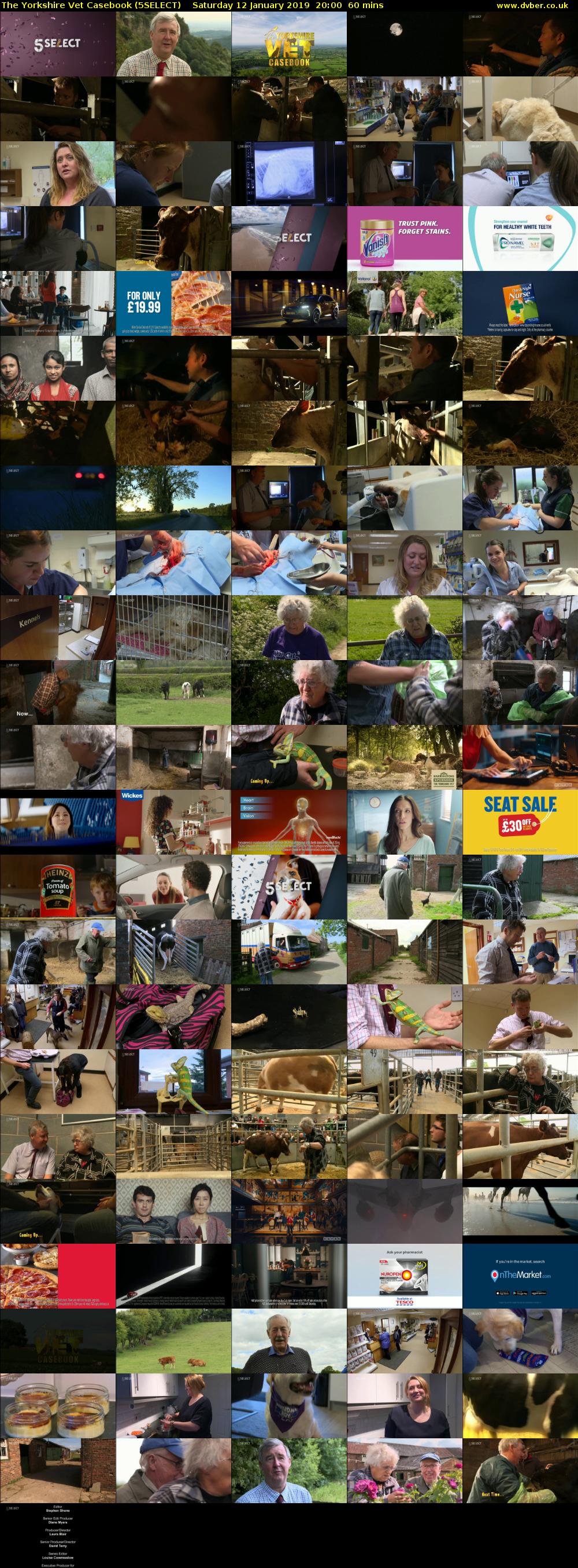 The Yorkshire Vet Casebook (5SELECT) Saturday 12 January 2019 20:00 - 21:00