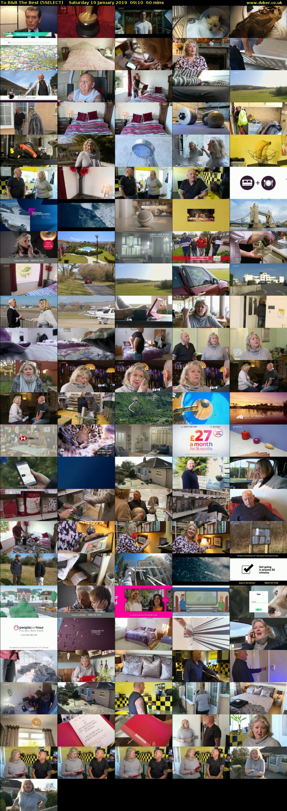 To B&B The Best (5SELECT) Saturday 19 January 2019 09:10 - 10:10