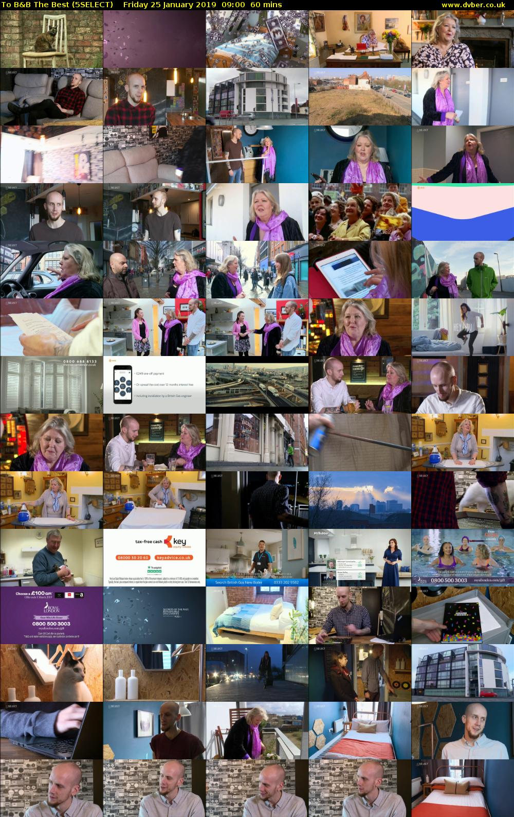 To B&B The Best (5SELECT) Friday 25 January 2019 09:00 - 10:00