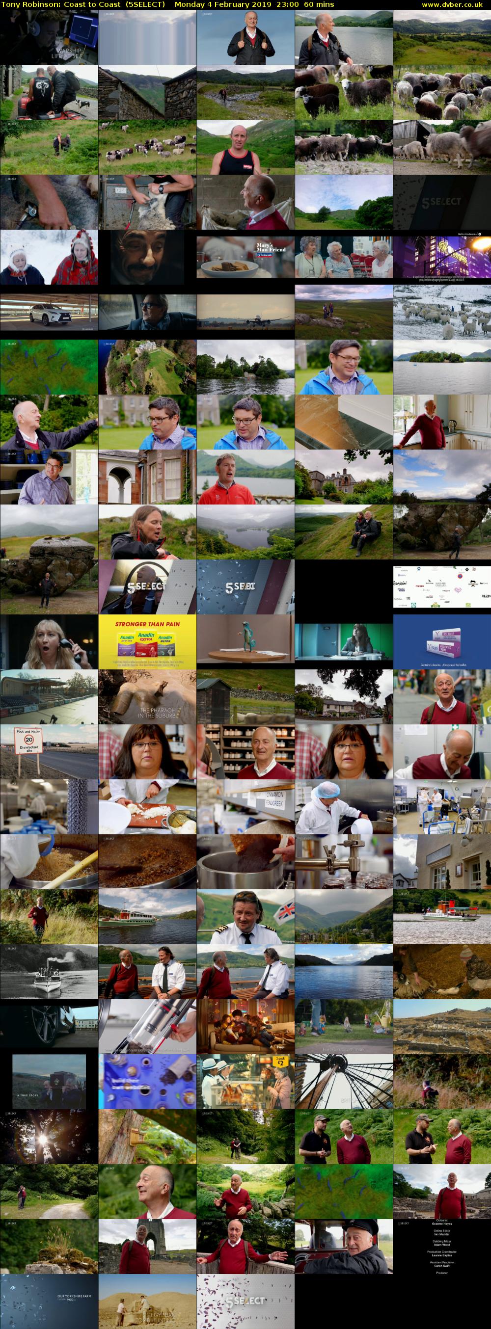 Tony Robinson: Coast to Coast  (5SELECT) Monday 4 February 2019 23:00 - 00:00