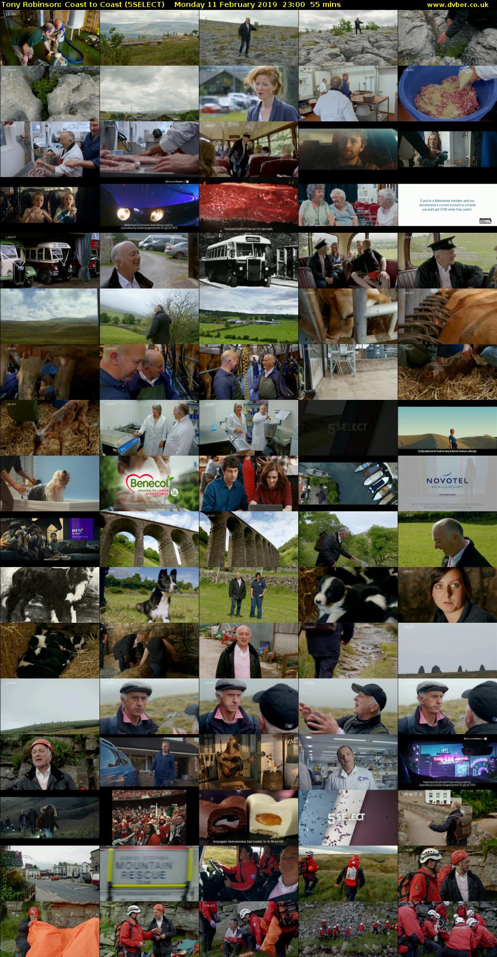 Tony Robinson: Coast to Coast (5SELECT) Monday 11 February 2019 23:00 - 23:55