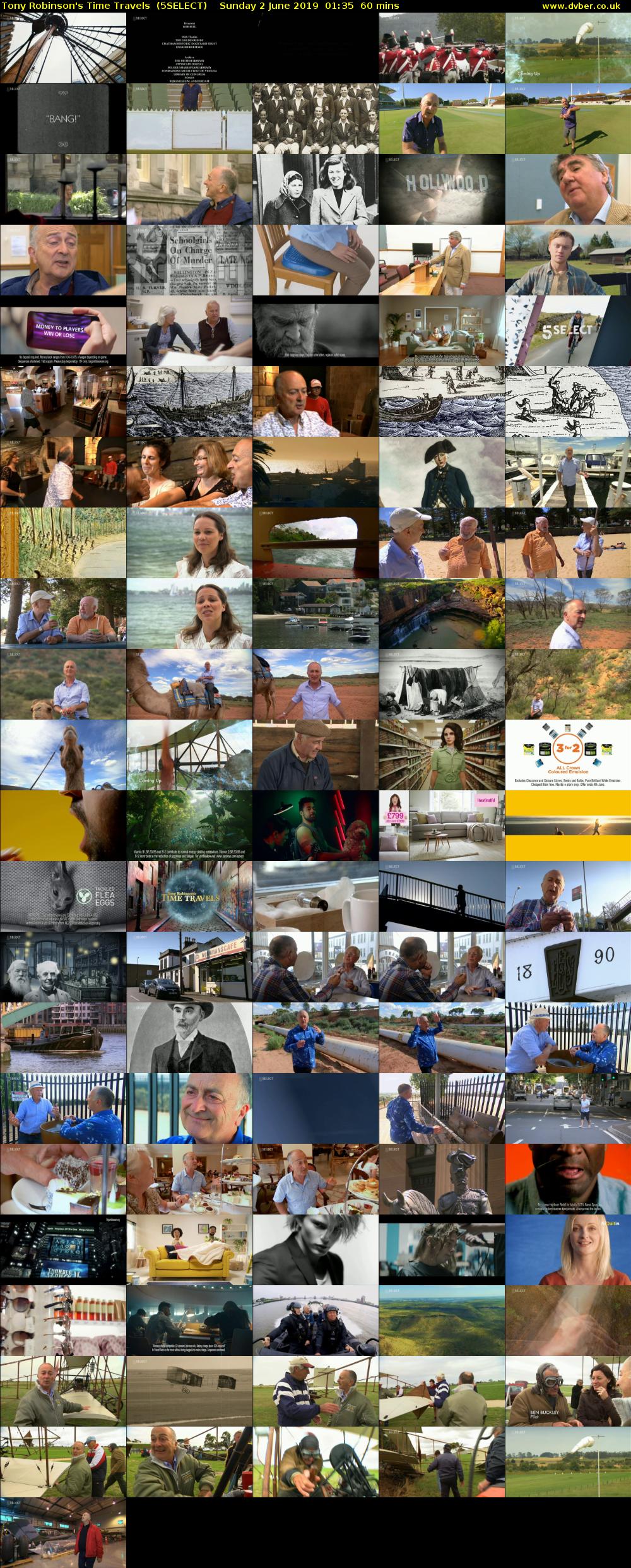 Tony Robinson's Time Travels  (5SELECT) Sunday 2 June 2019 01:35 - 02:35