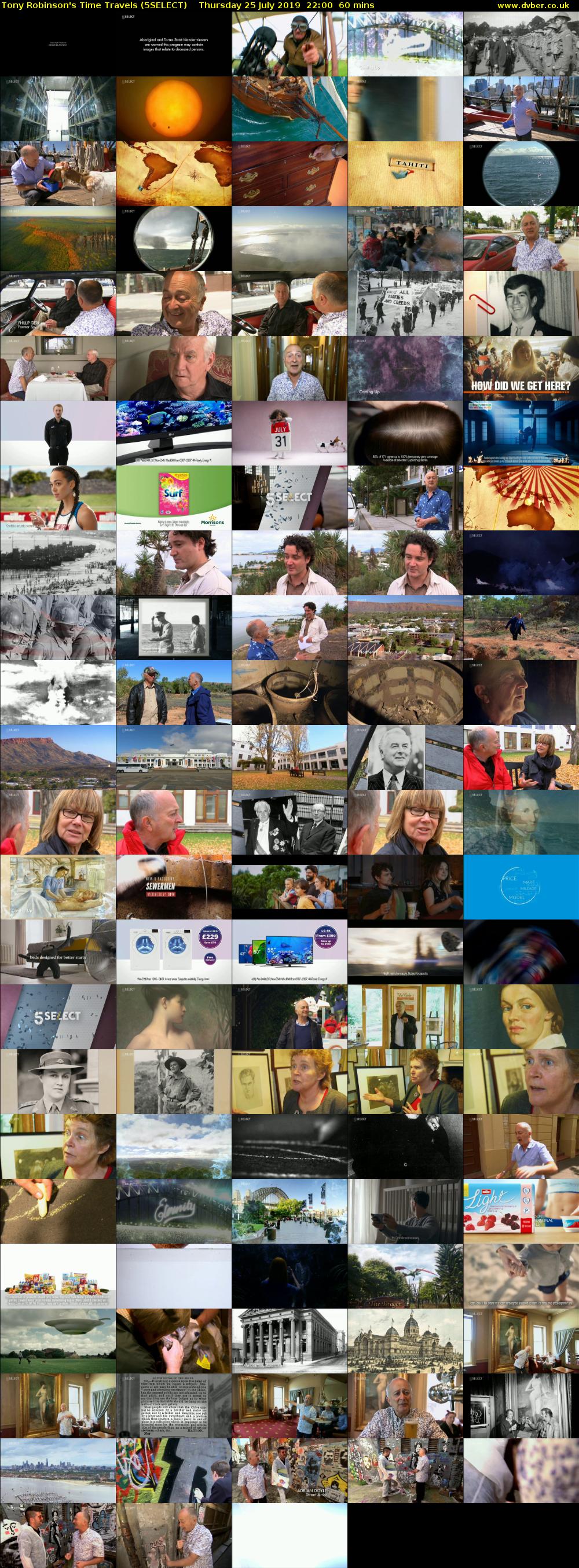 Tony Robinson's Time Travels (5SELECT) Thursday 25 July 2019 22:00 - 23:00