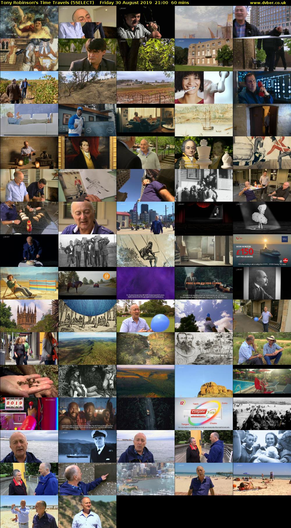 Tony Robinson's Time Travels (5SELECT) Friday 30 August 2019 21:00 - 22:00