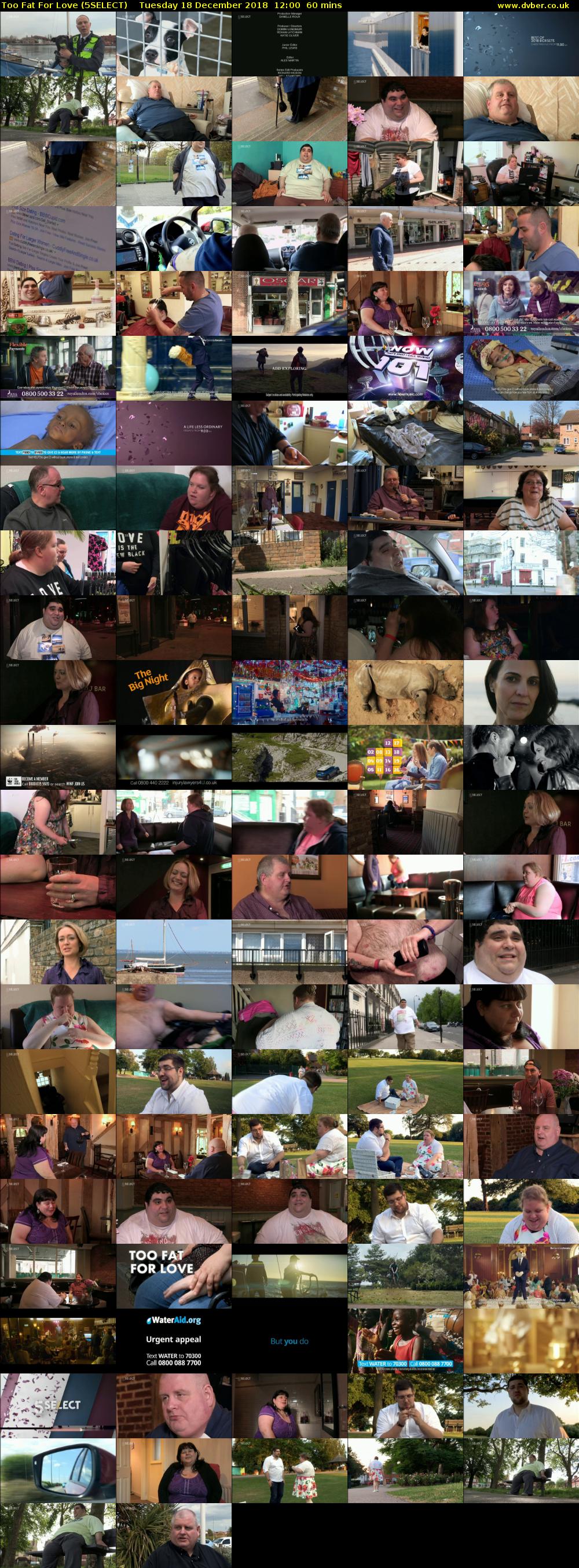 Too Fat For Love (5SELECT) Tuesday 18 December 2018 12:00 - 13:00