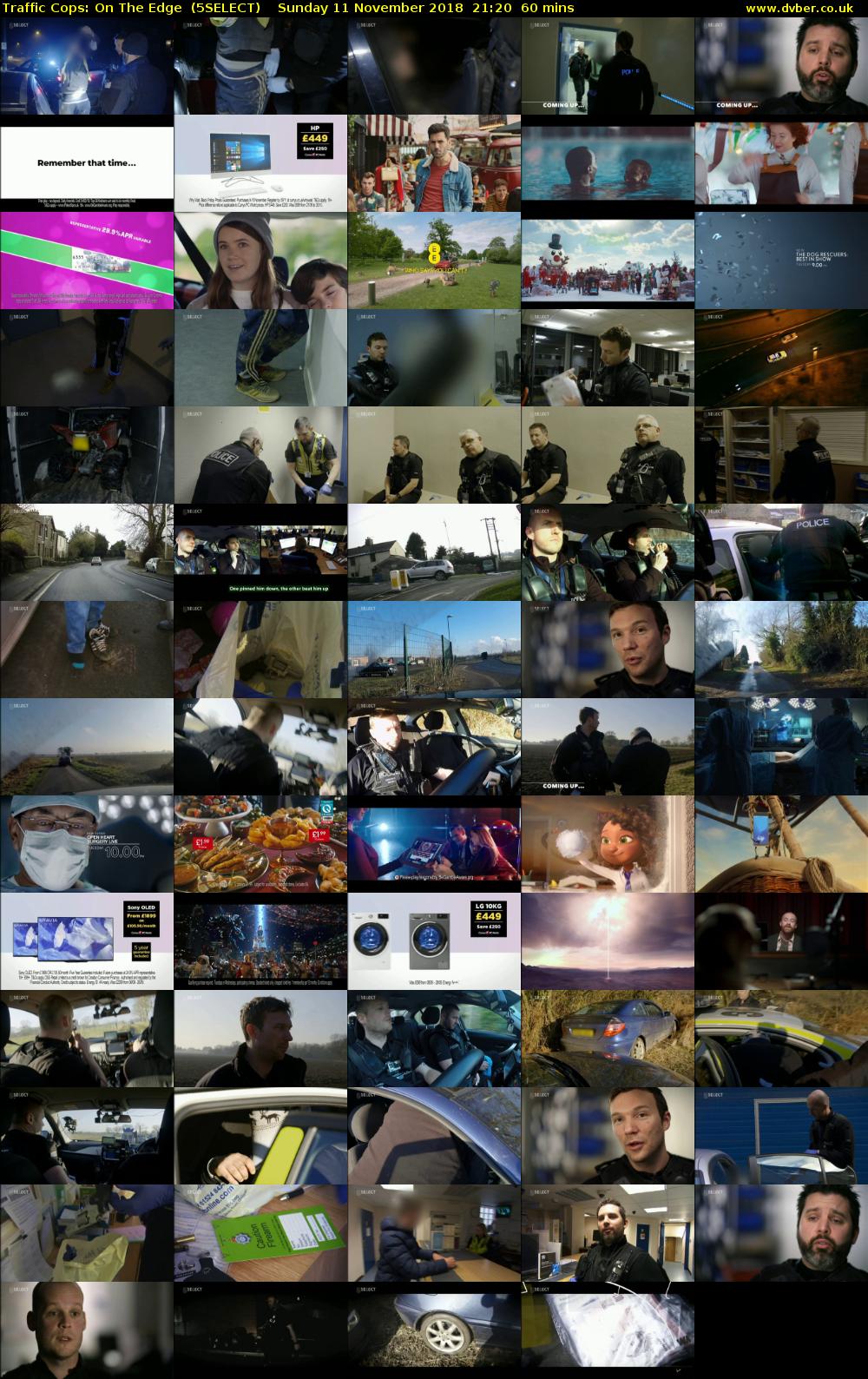 Traffic Cops: On The Edge  (5SELECT) Sunday 11 November 2018 21:20 - 22:20