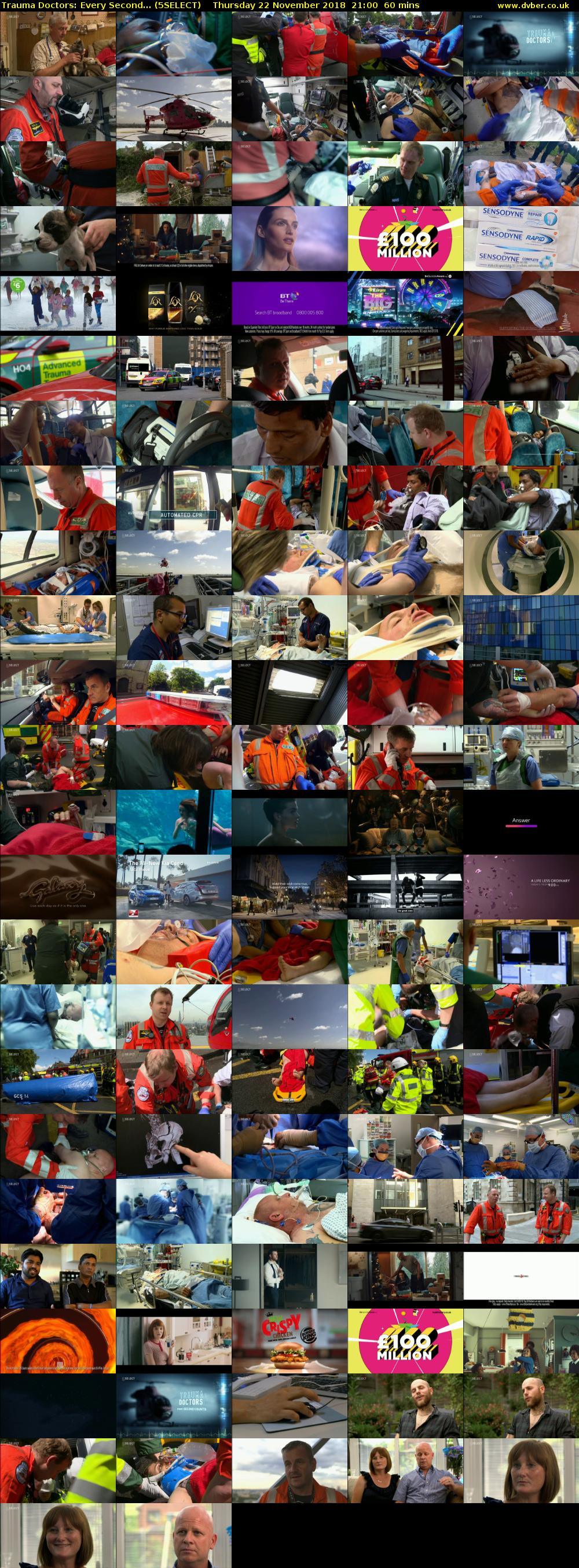 Trauma Doctors: Every Second... (5SELECT) Thursday 22 November 2018 21:00 - 22:00